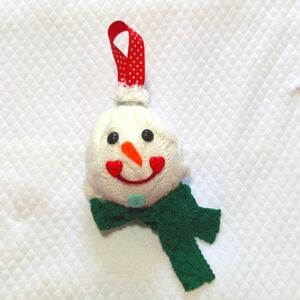 Hand Crafted Snowman Christmas Tree Ornament Great to give as a gift for holiday